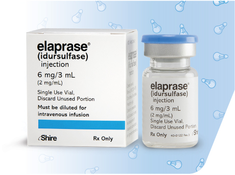 ELAPRASE box and vial